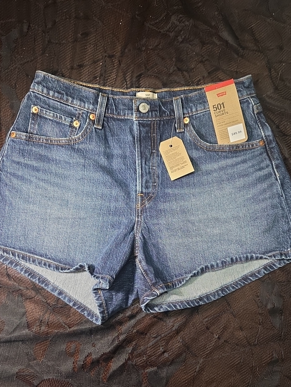 Levi's 501 Curve Denim Shorts - Believe Not Size 31